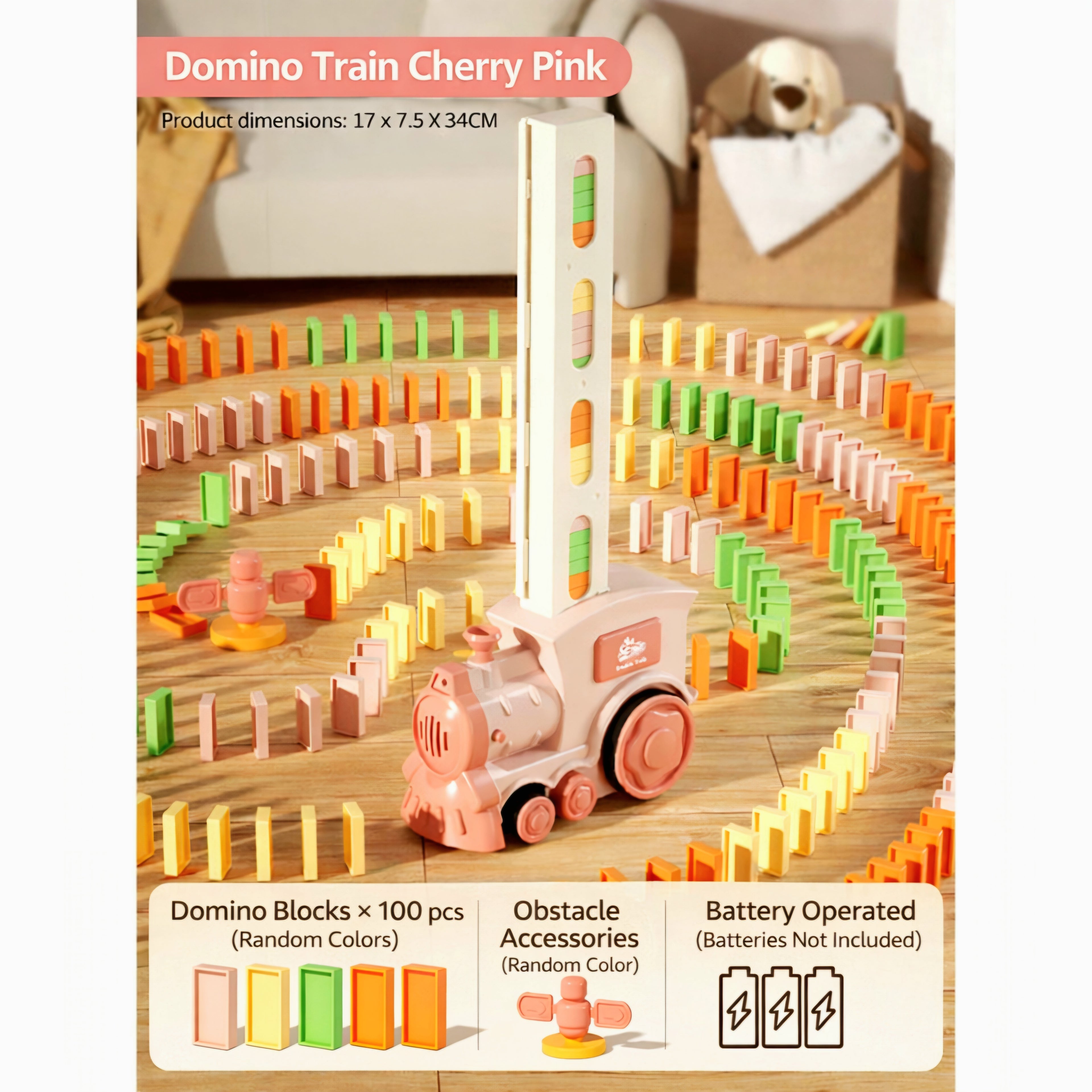 Domino Electric Music train